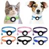 Reflective Nylon Collar for Dog and Cat GPS Finder Anti-lost Location Tracker Pet Collar Bell Apple  Case Without AirTag