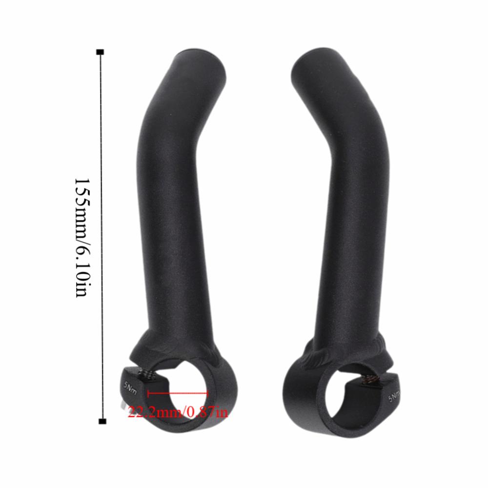 1 Pair Aluminum Alloy Bike Bar End Ergonomic Bike Rest Handlebar End Bike Handlebar Accessory