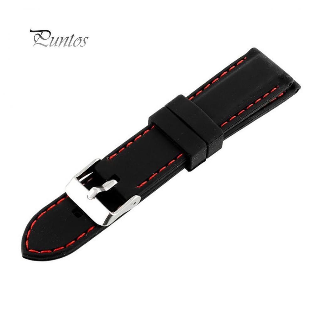 Fashion Soft Silicone Watch Strap Band Buckle Watchband Replacement Wristband