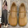 Soft Bottom Single Shoes Women Flat Mary Jane Shoes Granny Shoes Fashionable and Comfortable