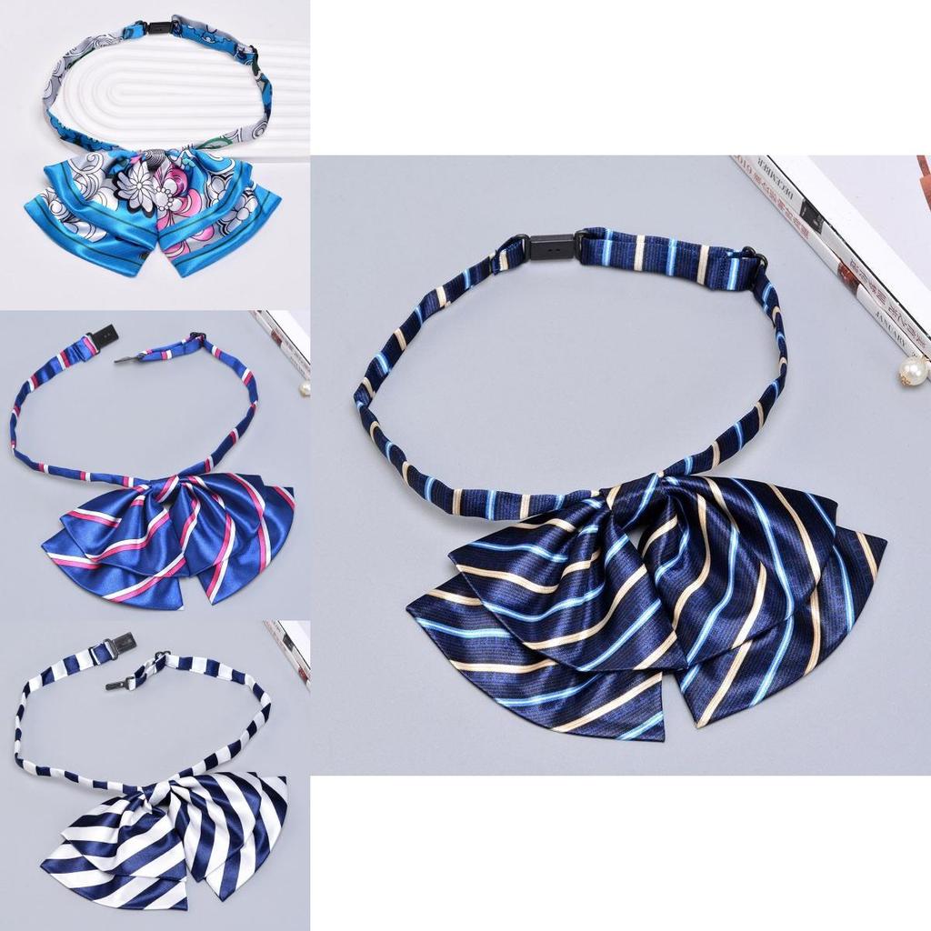 Деловой наряд Двухслойная бабочка для женщин из полиэстера с застежкой на пуговицах