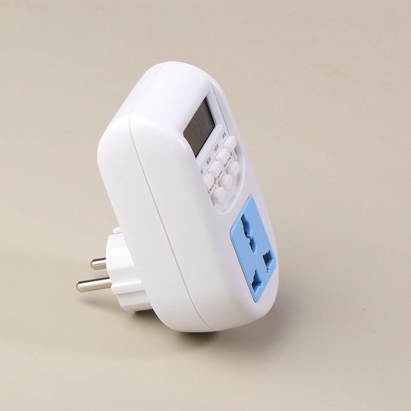 Электронный цифровой таймер с европейской вилкой 220 В, переключатель циклической розетки, программируемая розетка с таймером, переключатель обратного отсчета, кухонный таймер