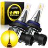2x Auxito SUper LED Яркие Лампы Противотуманных Фар 9006 HB4 3000K 4000Лм Золотисто-Желтые