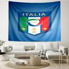 1PC Italian Football Crest Printed Tapestry Room Decoration Wall Hanging for Living Room Bedroom, dormitory, Birthday and Christmas gifts