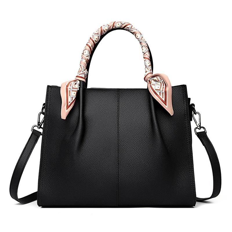 3 слоя натуральной кожи большой емкости женская роскошная женская сумка через плечо женские сумки