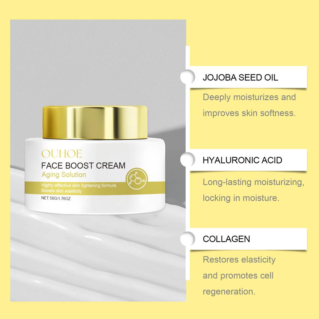 Крем для лица Увлажняющий Освежающий кожу лица Легко впитывается Нежный крем для ухода Уменьшает мелкие морщинки и подтягивает кожу