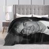 Damon Salvatore Blankets  Camping Flannel Throw Blanket For Outdoor Warm Soft Custom Quality Bedspread Gift