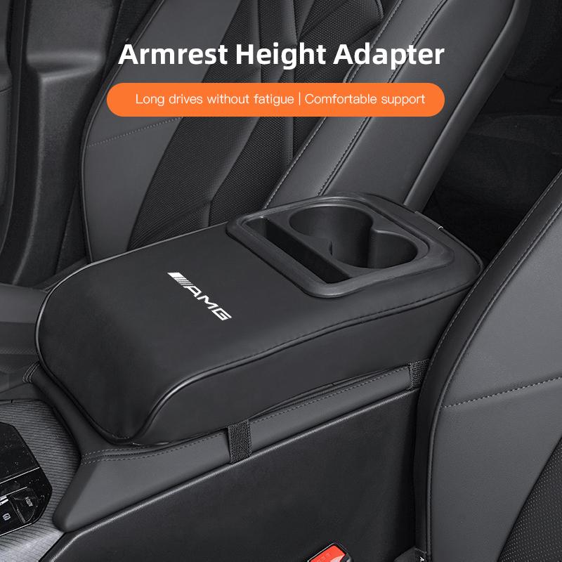 Leather Armrest Mat Arm Rest Protection Cushion Auto Armrests For Mercedes Benz AMG A B C W211 W203 W204 C260 E300L A200L