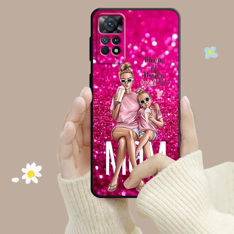 Чехол для телефона Xiaomi Redmi Note 12 11t 11s 11 10 8 Pro 9 9s 9t 8t для Mi 10 8 9a 9c 10c K40 для женщин Super Mom Baby Princess Queen