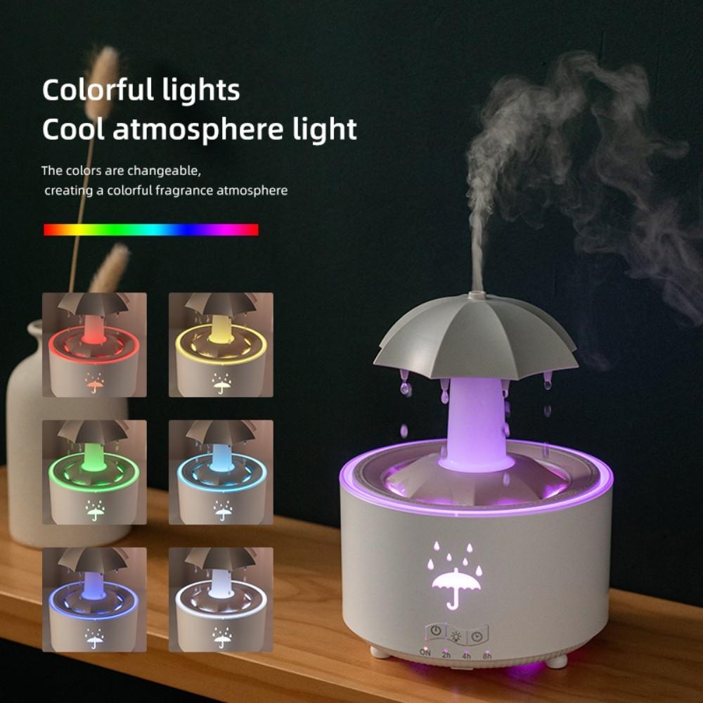 Rotating Jellyfish Colourful Night Light with Air Humidifier Essential Oil Aroma Diffuser Christmas Tree UFO Sleeping Night Lamp