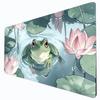 Frog Lotus Design TCG Playmat Magic Card Battle Mat 35X60CM Gathering Gaming Mats Tapete Magic Gaming Play Mat Card Desk Pads