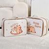 Portable Cartoon Capybara Handbag Kawaii Capybara Luggage Bag Toiletries Organizer Travel Supplies