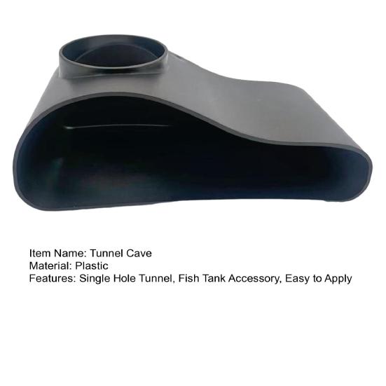 Aquarium Tunnel Cave Fish Tank Single Hole Shrimp Hideout Fish Under Gravel Tunnel Rest Protection Cave for Corydora Catfish Kuhli Loach