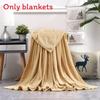 Oversized Simple Solid Color Soft Plush Blanket For Napping Sofa And Use Bedroom