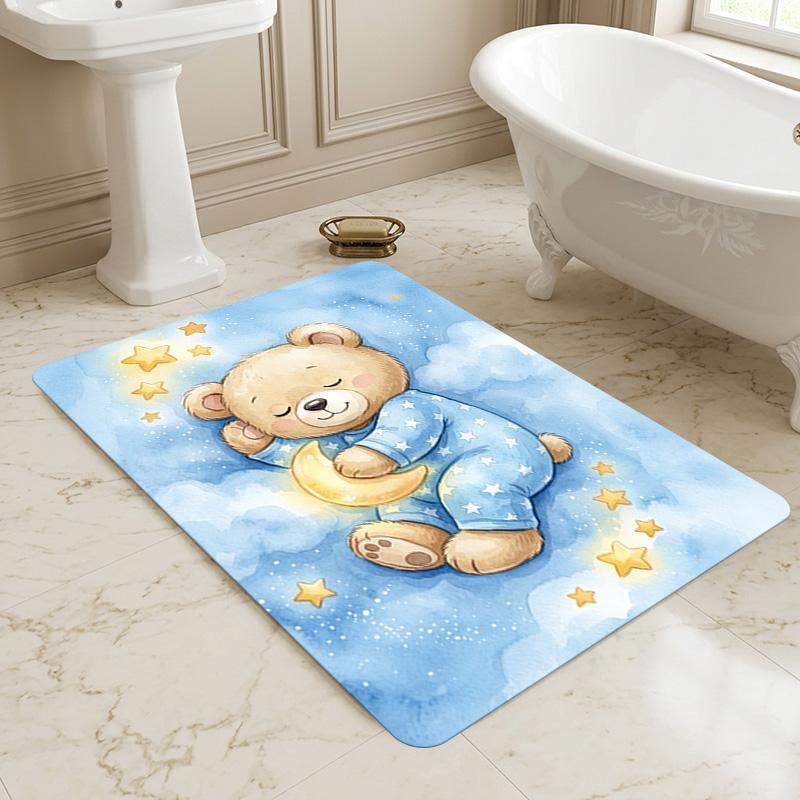 Bear Living Room Nonslip Area Rug Soft Carpet For Bedroom Game Playroom Sofa Office Home Decor Doormat Christmas Gift C929100