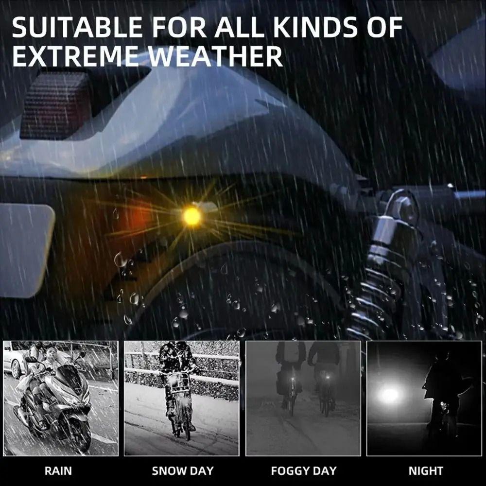 High Brightness Motorcycle Turn Signals Mini Size Motorbike Taillight Driving