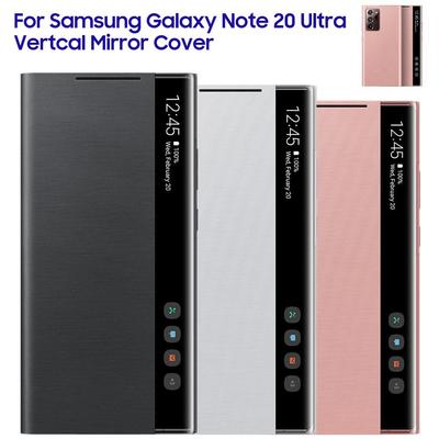 Вертикальное зеркало Прозрачный Смарт-вид Флип Для Samsung Galaxy Note 20 Ultra Note20 Ultra Чехол-книжка