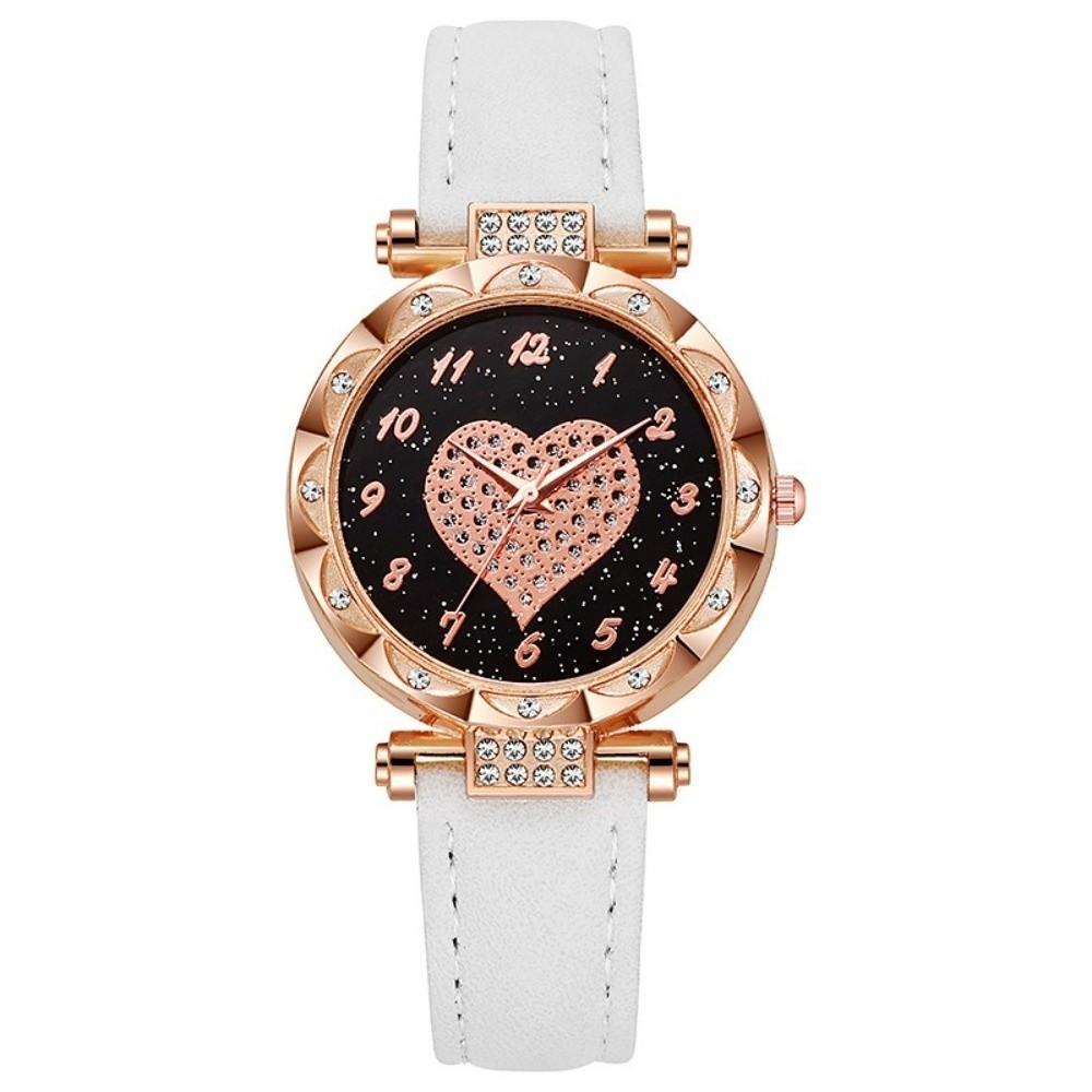 Casual Electronic Watch Leather Strap Wrist Watches Fashion Quartz Wristwatches Women