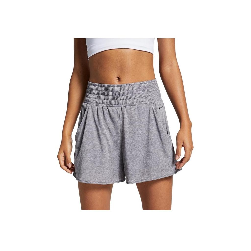 Nike Dri-Fit Studio Solid Breathable Sports Casual Shorts Women Shorts Gray AR6362-080