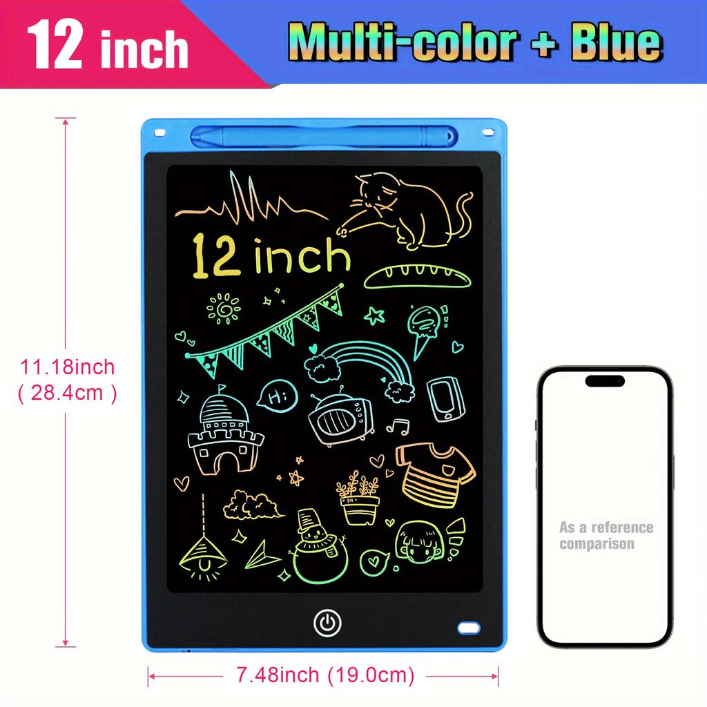 12 Inch LCD Writing Tablet Electronic Handwriting Drawing Board Digital Graphic Doodle Pad Educational Toy for Kids