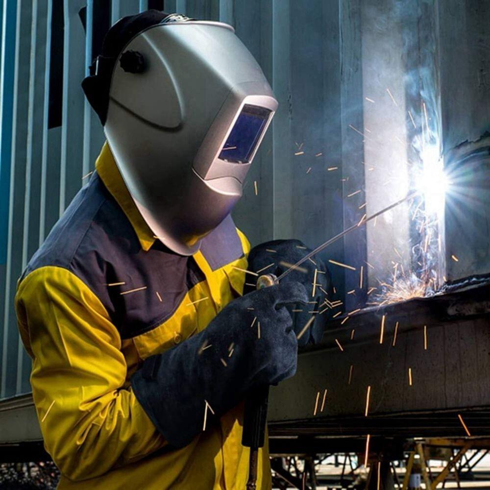 Cotton 932°F Grill Heat Resistant Flame Retardant Safety Glove Long Sleeve Welding Gloves BBQ Glove