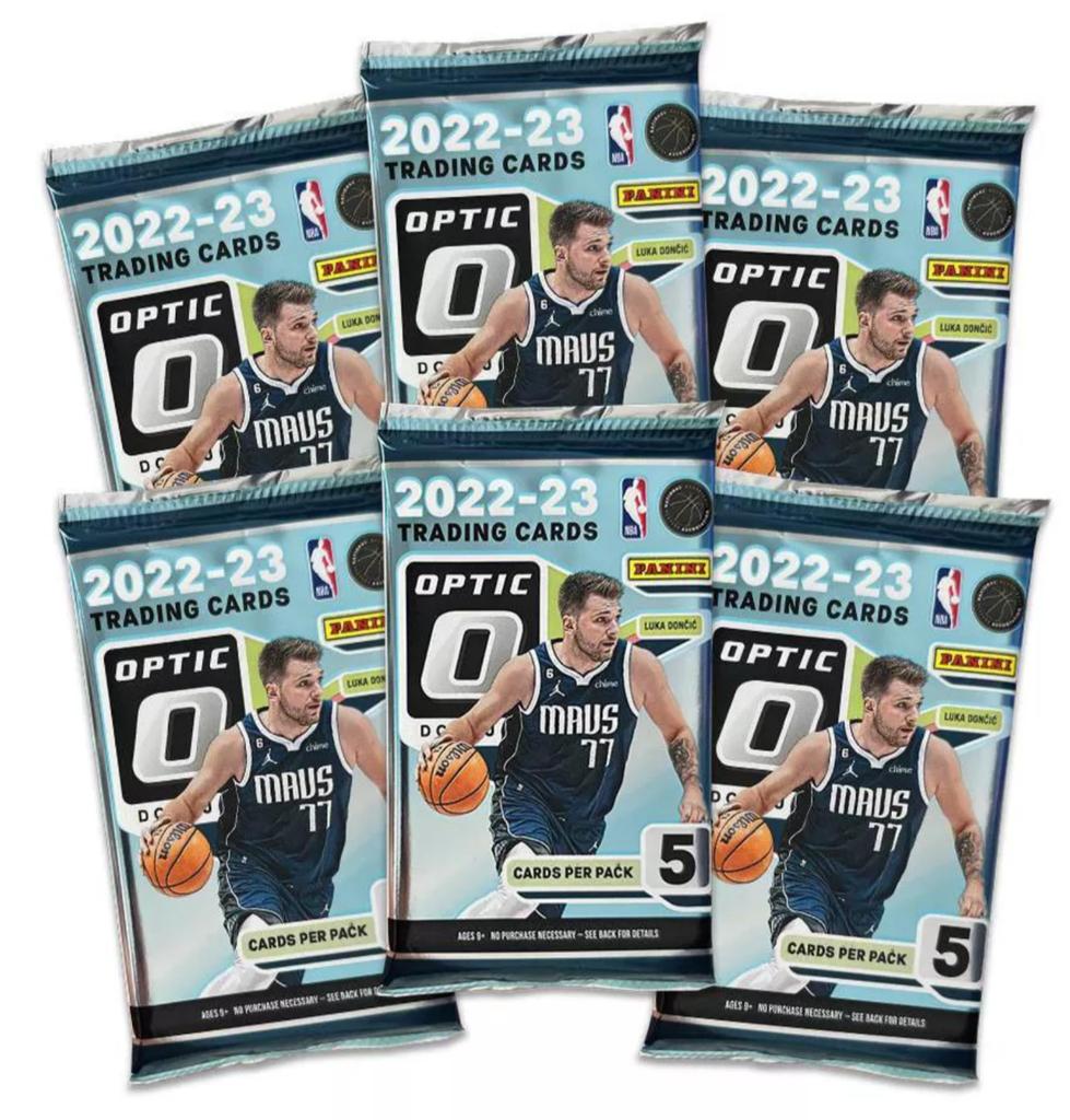 Panini Коробка с коллекционными баскетбольными карточками Donruss Optic Blaster 2022-2023.