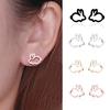 Stylish Sweet Hollow Rabbit Ear Studs Bunny Earrings Women Party Jewelry Easter Gift