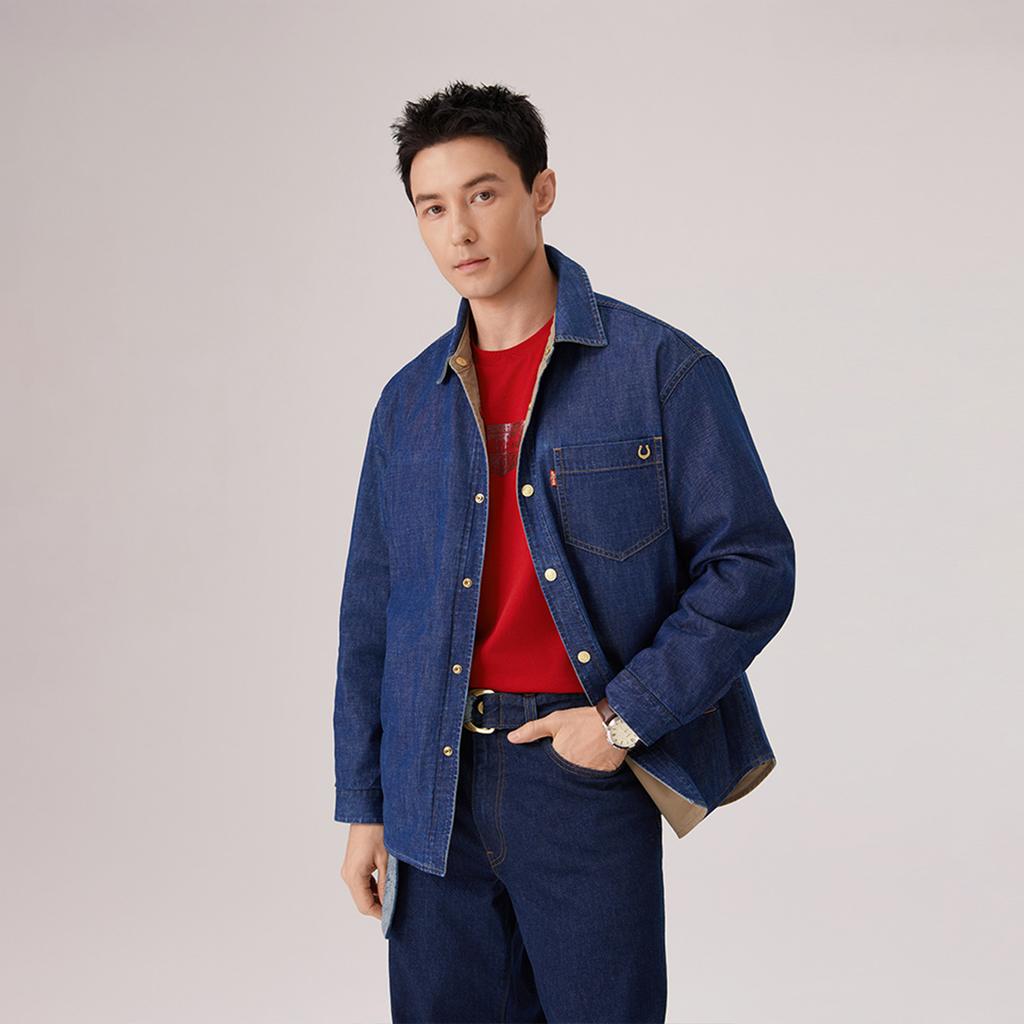Levis Год Лошади Ограниченная Серия Свободный Модный Рабочий Винтажный Удобный Универсальный Дизайн Джинсовая Куртка Унисекс куртки 006NN-0000