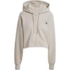Letter Zip-Up Short Hoodie Women Hoodies Desert-Sand JJ0143