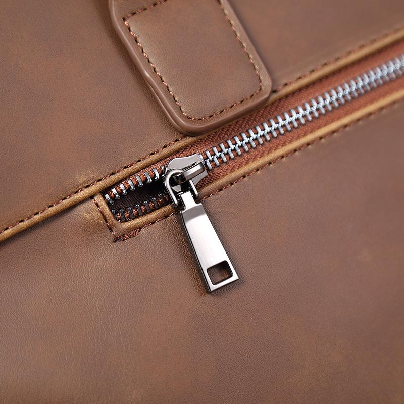 Корейская версия мужской сумки Crazy Horse Leather, сумка через плечо, портфель, сумка для компьютера из мягкой искусственной кожи, повседневная мужская сумка