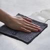 h concept ash tag Daifukin DH-090-GY1 Heavyweight 100% Cotton Dish Cloth, Quick-Drying, Scrape-Away, 340 x 170mm, Made in Japan