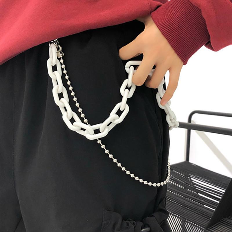 Punk Waist Chain Belt Silver Trousers Chain For Women Jeans Belt Chain For Pants Cool Metal Rock Chain Hiphop Summer Jewelry