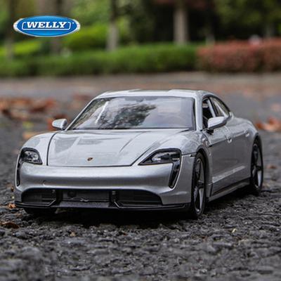 Велли 1:24 Модель Спортивного Автомобиля Porsche Taycan Turbo S из Сплава Литье под Давлением Металл Новая Энергия Автомобили Коллекция Моделей Детские Подарки