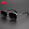 KLASSNUM Vintage Square Sunglasses for Man  Fashion Brand Luxury Design Metal Frame Sun Glasses Men Sun Shade UV400 Sunglass