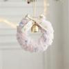 Soft Plush Christmas Plush Wreath Bell Accents Xmas Tree Wreath Christmas Wreath  Windows Use
