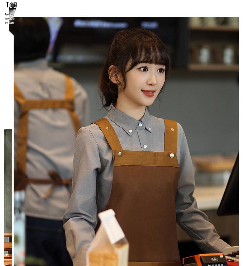 Customized Waterproof & Oil-Proof Apron for Restaurants, Supermarkets, Cafes - Perfect Workwear for Men