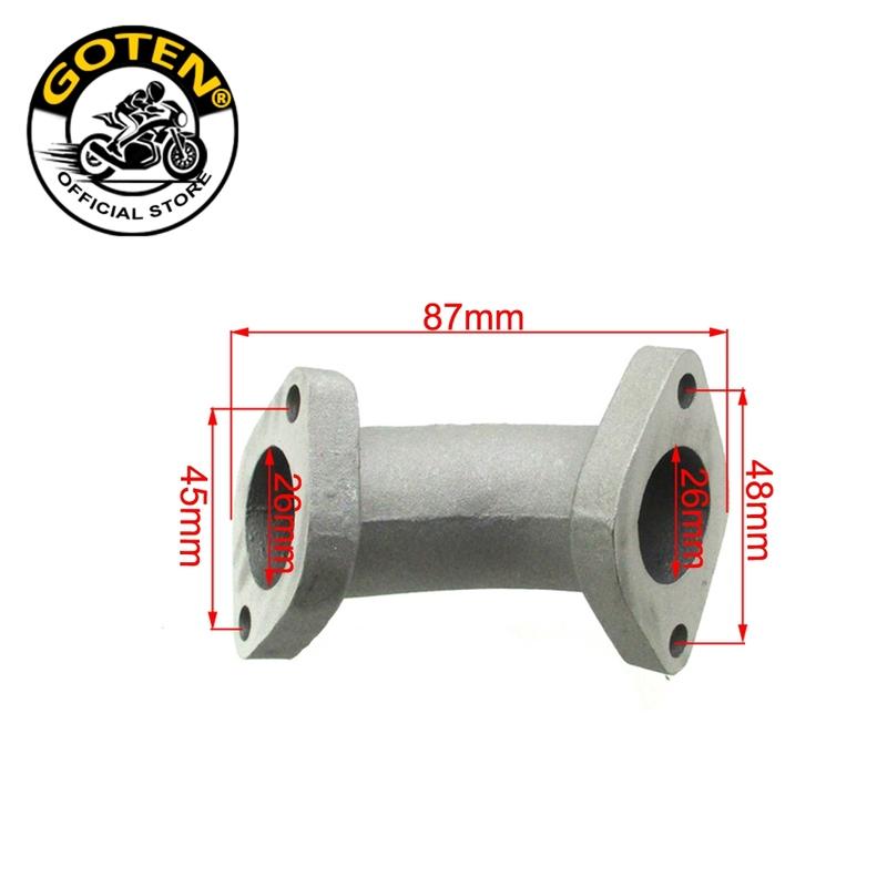 Впускной коллектор Goten 26 мм для китайского питбайка 110cc 125cc 140cc