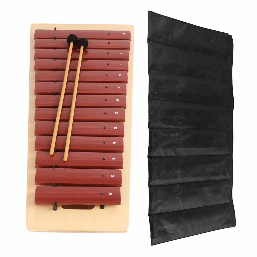 Xylophone Wooden 13 Tone Box Type High Pitch Pine Music Orff Percussion Instrument for Kids