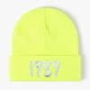 Embroidery flower knitted hat digital wool hat outdoor cycling pullover hat