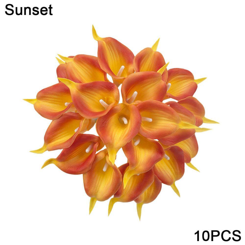 10шт декор стола PU искусство калла лилия искусственный цветок поддельный букет растений