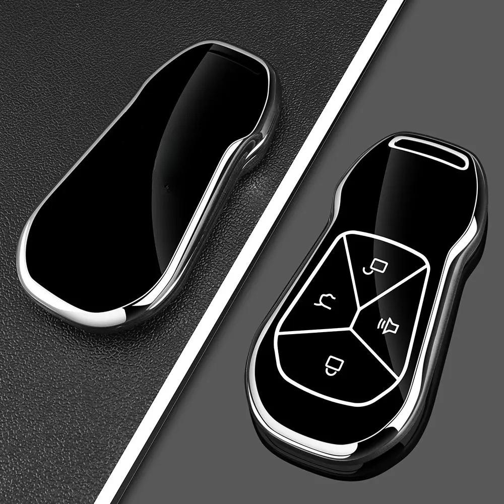 Чехол-сумка для автомобильного ключа для Xpeng Xiaopeng G6 G9 P7 G5 G3 Защитная крышка-брелок Оболочка для защиты умного дистанционного ключа