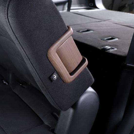 Wood Grain Second Row Rear Row Down Seats Button Trim For Honda Pilot 2015-22