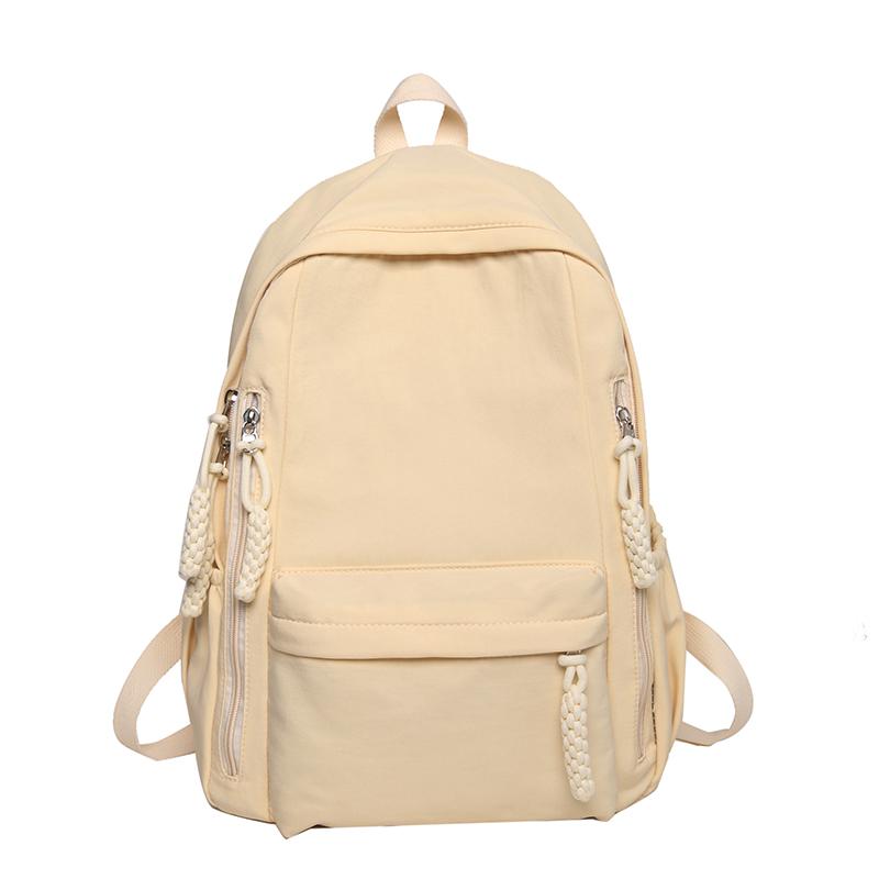 Сплошной цвет, студенческий рюкзак большой емкости, школьный рюкзак для младших и старших классов, женская школьная сумка
