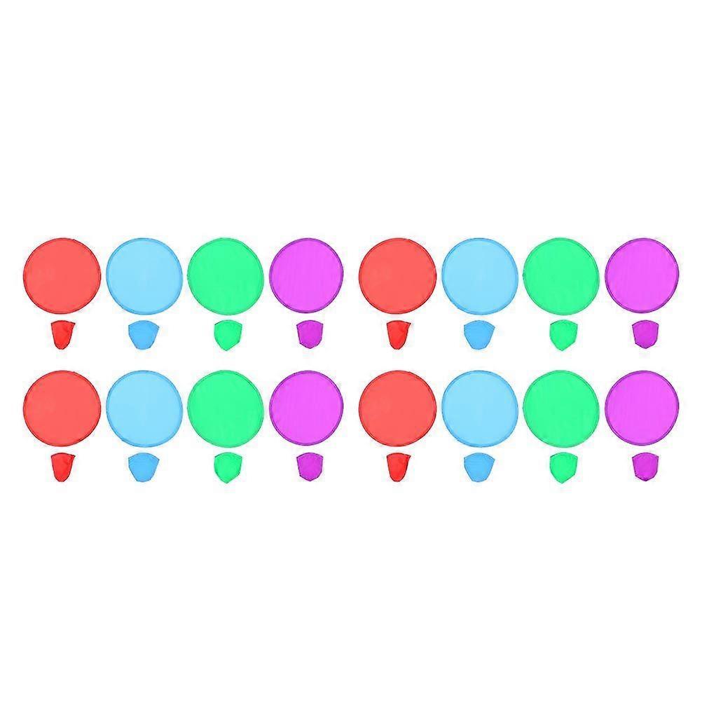 16pcs Creative Folding Flying Disc Flying Plate Outdoor Supplies (Random Color)