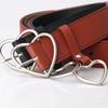 Peach Heart Buckle Belt Love Buckle Women'S Belt Love Pendant Decorative Belt
