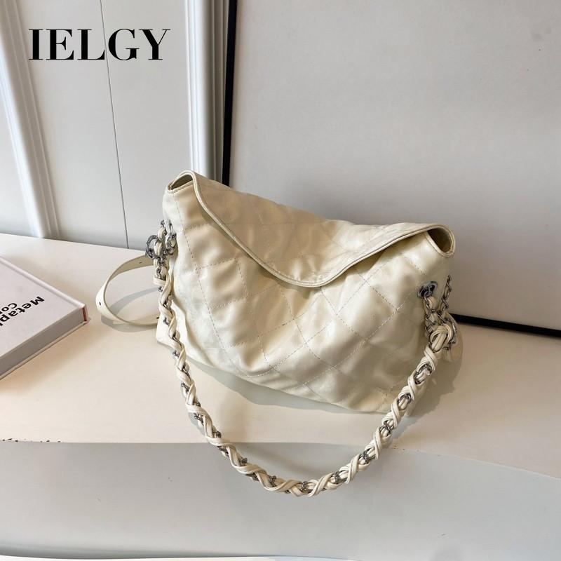 IELGY Women's Vintage Folded Premium Underarm Bag, Fashion Travel Bag, Large Capacity Shoulder Bag