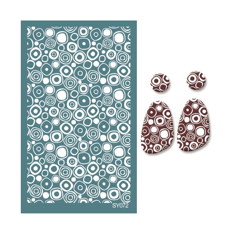 Полимерная глина Раскрашивание Шелкография Трафарет Многоразовый Линейный узор Печать Глиняные штампы DIY Серьги Изготовление ювелирных изделий Керамические инструменты