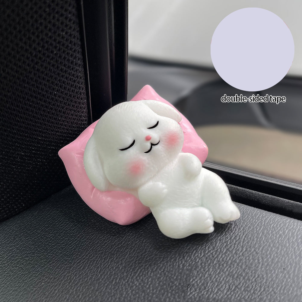 Милые животные украшения для автомобиля аниме панда свинья кролик украшения приборная панель центральная консоль украшения кукла аксессуары для интерьера