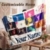 Custom Name Flannel Blanket,Stray Kids Lightweight Warm Bed Blanket For Couch & Holiday Gift