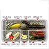 Fishing Lure Kit Soft and Hard Bait Set Gear Layer Minnow Metal Jig Spoon For Bass Pike Crank Tackle Accessories with Box